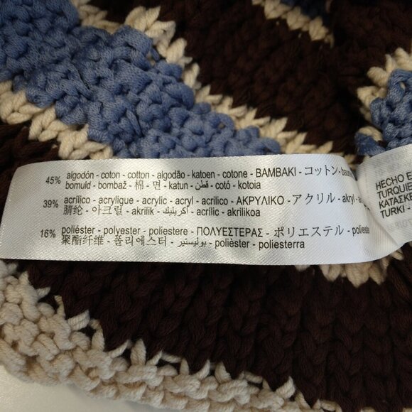 NWT ZARA Striped Short Sleeves Hooded Knit Top Size M - Picture 13 of 16